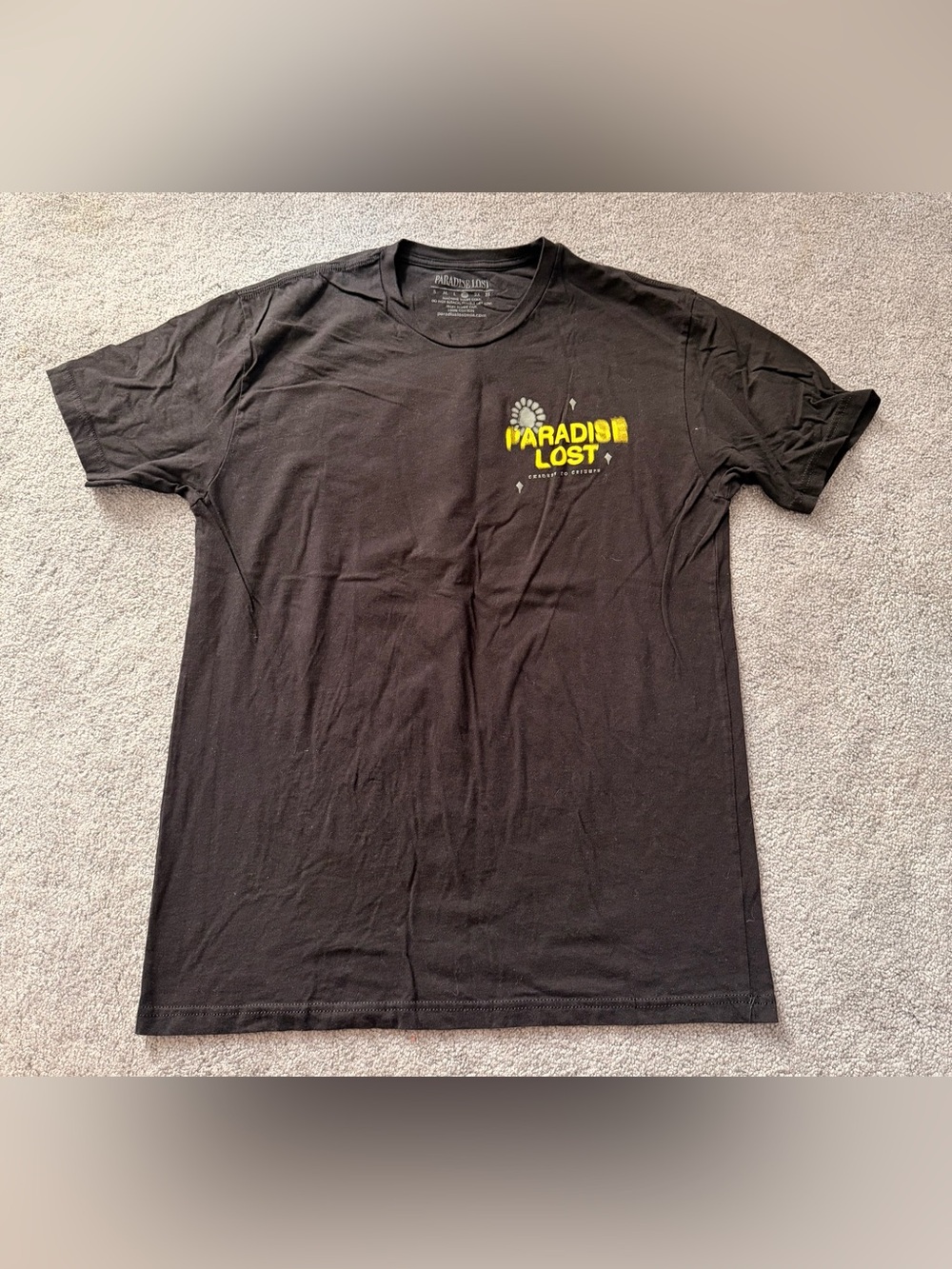 Paradise Lost Miami Tragedy to Triumph Graphic Tee XL Black Streetwear Shirt